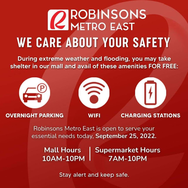Public Service for Typhoon Karding Noru by Robinsons Malls